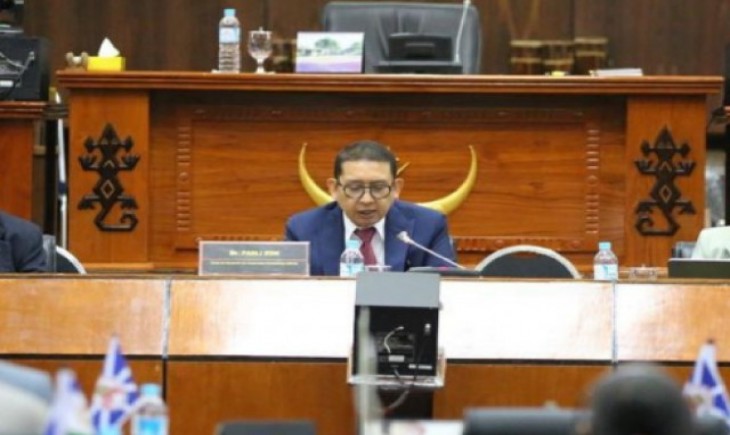 Ketua BKSAP DPR RI Fadli Zon saat melakukan pertemuan dengan Wakil Perdana Menteri Timor Leste Mariano Asanami Sabino. (dpr.go.id)