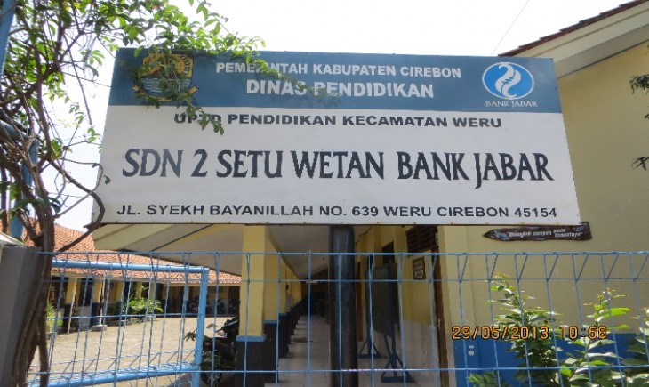 Sekolah Dasar Negeri (SDN) 2 Setu Wetan, Kab. Cirebon, Jawa Barat. (fFoto : Sekolah Kita)