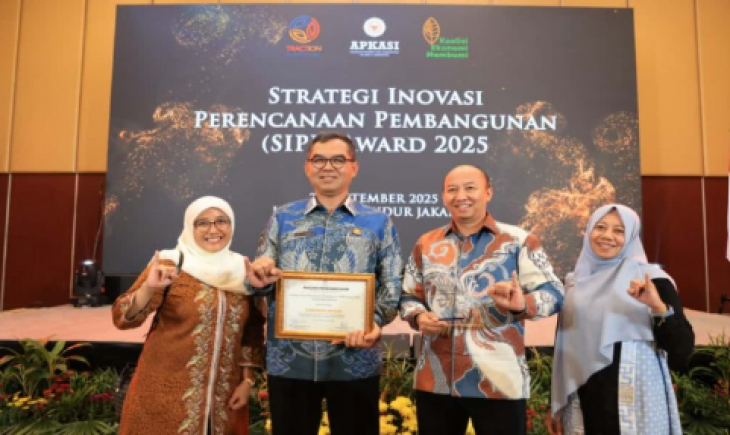 Foto: Kabupaten Bogor Jadi Kabupaten Terinisiatif Dalam Menyusun Perencanaan Pembangunan Yang Berwawasan Lingkungan Dan Tanggap Bencana Di SIPP Awards 2025.