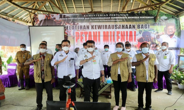 Foto : Pelatihan Kewirausahaan Petani Milenial.