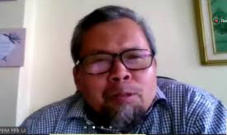 Foto : Penyelidikan Ekonomi Dan Masyarakat Universitas Indonesia (LPEM UI), Riyanto. Sumber Foto : Gatra.com