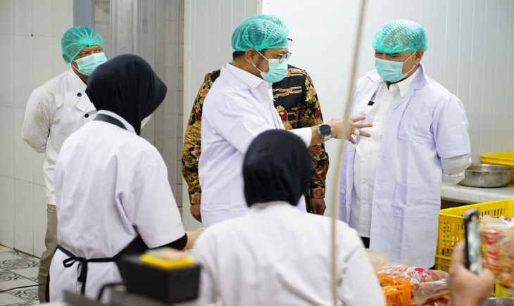 Foto : Kunjungan Menteri Pertanian Syahrul Yasin Limpo (Mentan SYL) di kantor Perwiratama Group, Cianjur, Jawa Barat.
