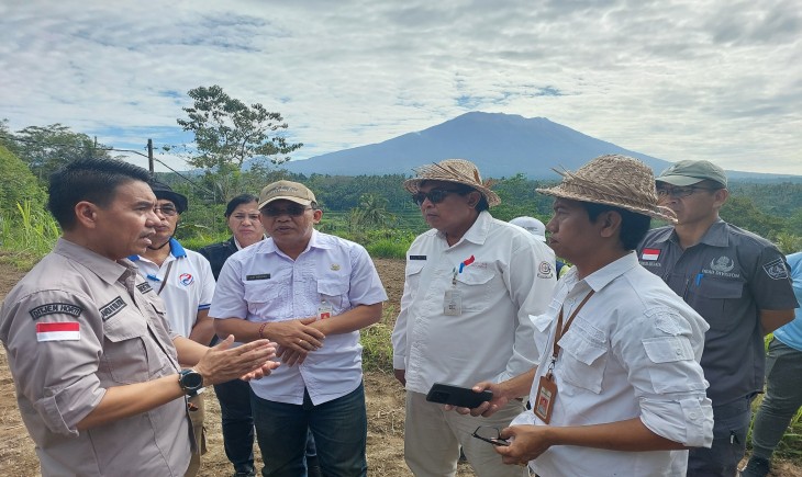 Gerakan Tanam Padi Gogo seluas 3 Ha di Subak Rendang Sipon, Desa Rendang, Kecamatan Rendang, Kabupaten Karangasem pada Hari Rabu (28/8). (Foto: Dok. Kementan)