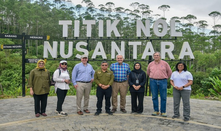 Titik nol Ibu Kota Nusantara. (Pemprov Kaltim)