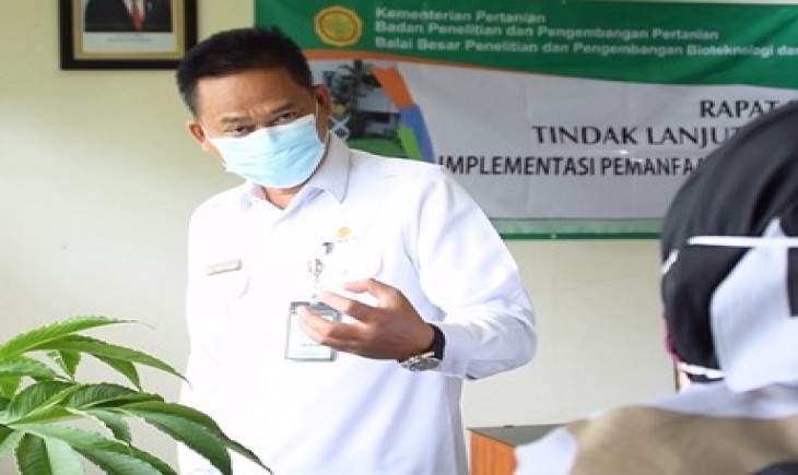 Foto : Acara Bimtek yang di Selenggrakan oleh Balitbangtan yang di Gelar Secara Virtual.