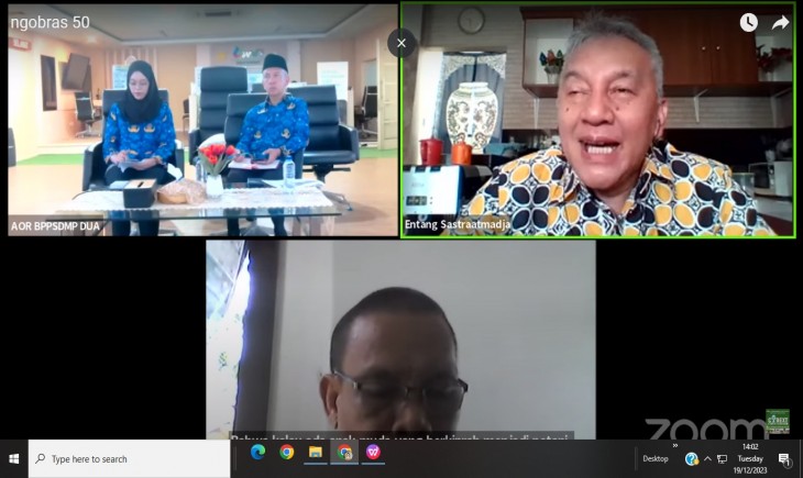 Ngobrol Asyik (Ngobras) volume 50 yang bertemakan "Dukungan Penyuluh dan Petani dalam Peningkatan Produktivitas dan Produksi Padi Jagung", Selasa (19/12/2023) di AOR BPPSDMP. (Foto : Dok. Kementan)