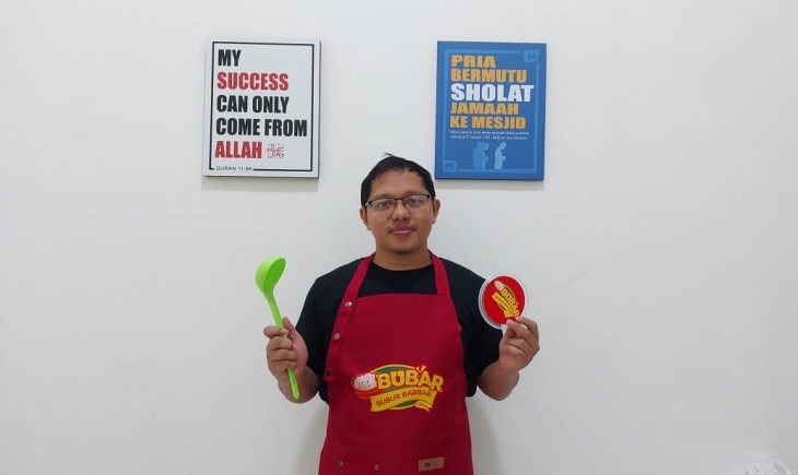 Foto : Owner BUBAR (Bubur Barbar), Wahyudi.