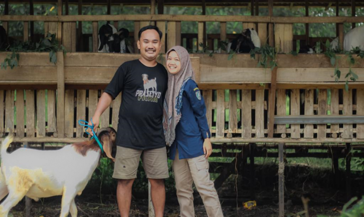 Foto: Bagus Prasetyo, Menggapai mimpi dengan Beternak Sapi.