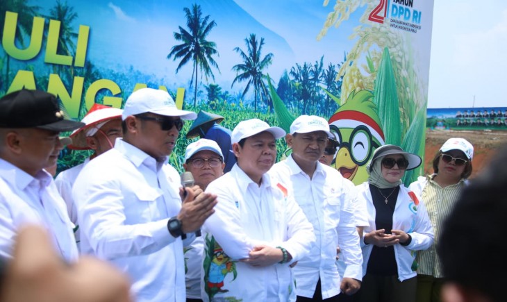 Gerakan Tanam Jagung Serentak yang dipusatkan di Kabupaten Bengkulu Tengah, Sabtu (27/9). (Foto: dok. Kementan)
