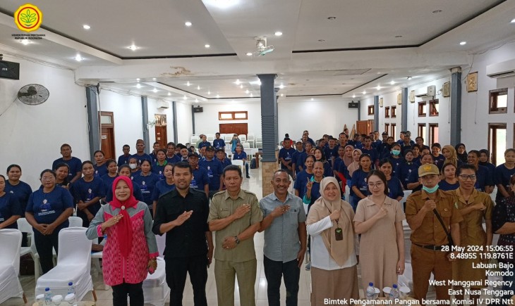 Bimtek Pengamanan Produksi Tanaman Pangan di Kabupaten Manggarai Barat, Nusa Tenggara Timur (28/5). (Foto: Dok. Kementan)