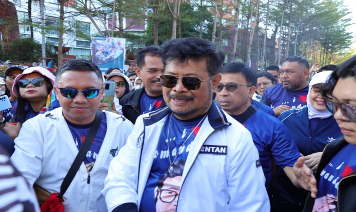 Kementan gelar jalan sehat dan TalkShow Tani On Stage di kawasan Anjungan Pantai Losari, Kota Makassar, Sulawesi Selatan.