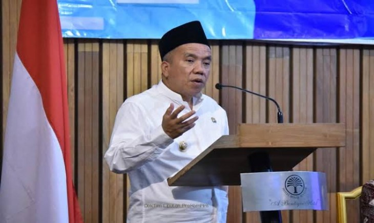 Wakil Bupati Pasuruan, Jawa Timur, Mujib Imron saat memberikan  pemaparan dalam kegiatan (Kominfo Kab. Pasuruan)
