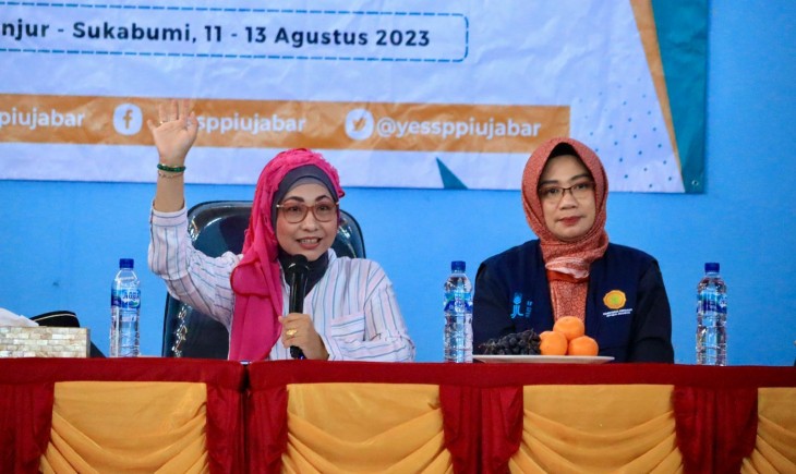 Foto : Workshop peningkatan kapasitas untuk Pekerja Migran Indonesia, di Gedung Guru PGRI, Kecamatan Agrabinta, Kabupaten Cianjur, Jawa Barat, Sabtu (12/8).