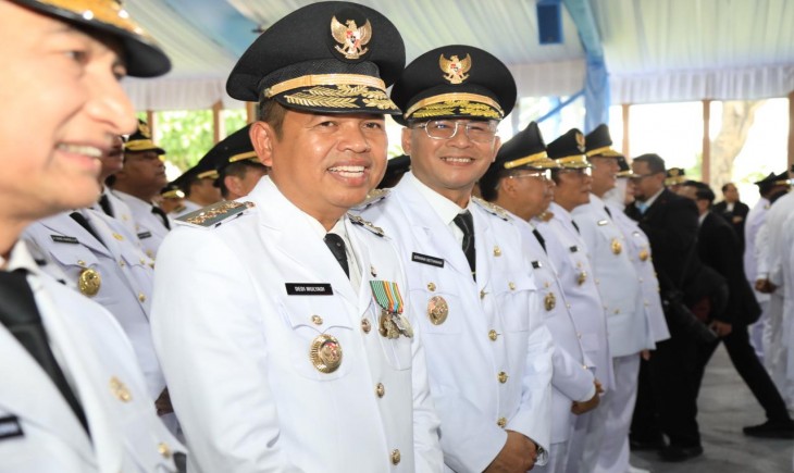 Foto: Dedi Mulyadi dan Erwan Setiawan resmi dilantik sebagai Gubernur dan Wakil Gubernur Jawa Barat periode 2025-2030.