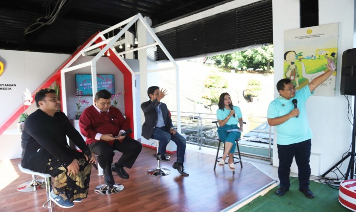 Foto : CEO Sweet Sundae, Andromeda Sindoro Dalam Acara Tani Inspiratif Kekinian Talkshow.