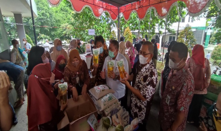 Foto : Pemerintah Provinsi Jawa Tengah Kembali Melaksanakan Bazar Pangan.