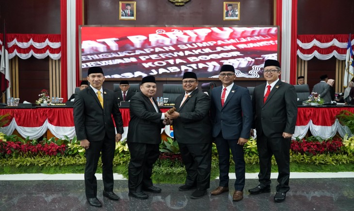 Pelantikan DPRD Kota Bogor 2024-2029. (DPRD Kota Bogor)