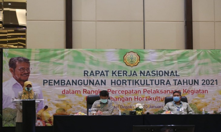 Foto : Rapat Kerja Nasional Percepatan Pengembangan Hortikultura.