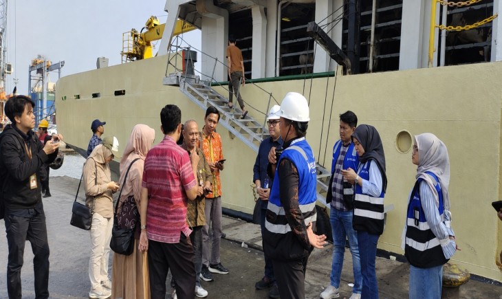 Peninjauan kesiapan kapal dilakukan di Semarang, Sabtu (8/8/2026). (Foto : Kementan)