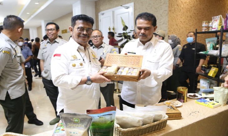 Foto : Mentan SYL dalam Rapat Kerja Nasional (Rakernas) Direktorat Jenderal Tanaman Pangan Tahun 2023 di Depok.