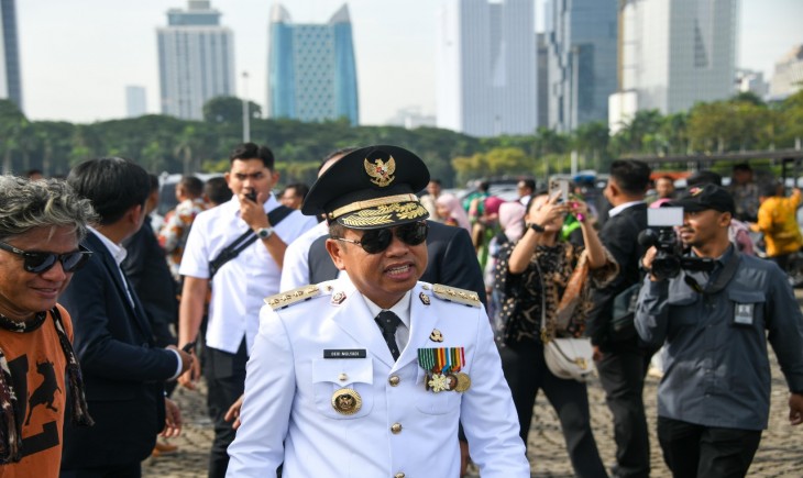 Foto: Dedi Mulyadi dan Erwan Setiawan resmi dilantik sebagai Gubernur dan Wakil Gubernur Jawa Barat periode 2025 - 2030.