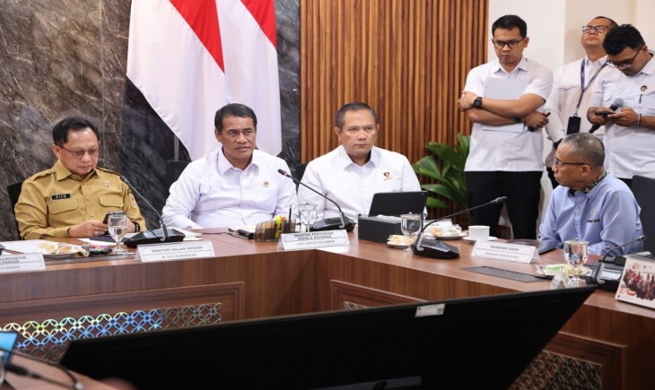 Rapat Koordinasi Terbatas (Rakortas) Pangan di Kementerian Koordinator Bidang Pangan, Jakarta, Senin (26/10/2026). (Foto: Kementan)