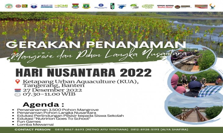 Foto : Gerakan Penanaman Mangrove dan Pohon Langka Nusantara.