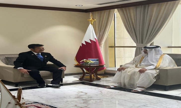 Foto : Mentan SYL menggelar pertemuan bilateral dengan Menteri Kotapraja dan Lingkungan Hidup Qatar, Abdulla Bin Abdulaziz Bin Turki Al Subaie.