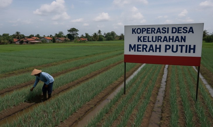 Kemenkop arahkan koperasi merah putih garap sektor pertanian desa. (Foto : Ilustrasi/AI)