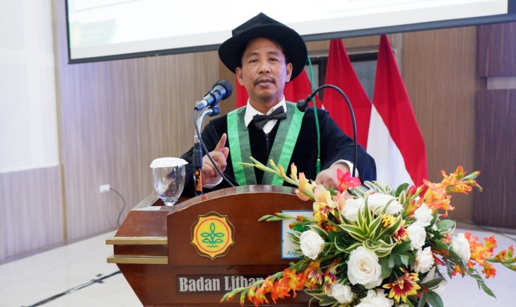 Foto : Muhammad Azrai, Profesor Riset ke 162 Kementan dan Profesor Riset ke 633 Secara Nasional yang Baru Dikukuhkan pada (28/01/2022).