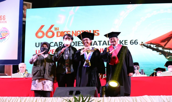 Foto : Pidato Dies Natalis 66 Unhas.