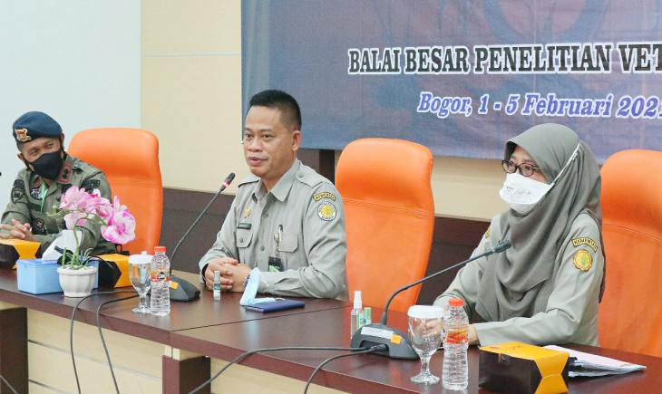Foto : Kepolisian Republik Indonesia (Polri) Bekerjasama Dengan Balitbangtan Mengadakan Bimbingan Teknis (Bimtek) Bioresiko Terkait Agen Biologis Dan Toksin Di Balai Besar Penelitian Veteriner.