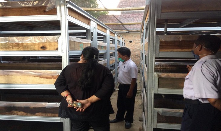 Foto : Apartemen Cacing Sutra. Sumber Foto : kkp.go.id.