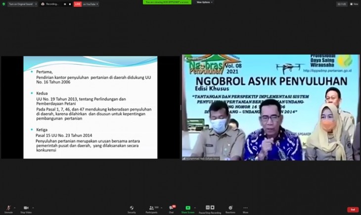 Foto : Ngobrol Asyik Penyuluhan Pertanian Edisi Khusus Oleh Kementan.