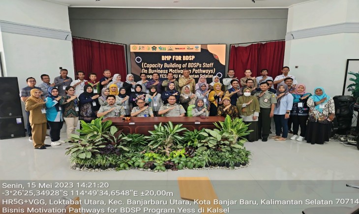 Foto : Kegiatan Capacity Building of BDSPs Staff on Business Motivation Pathways (BMP), yang dilaksanakan 2 hari, sejak senin, (15/5/2023).