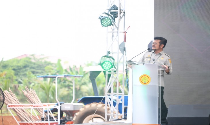 Foto : Mentan Syahrul Saat Mengatakan, Kementan Memiliki Banyak Jenis Program Irigasi.