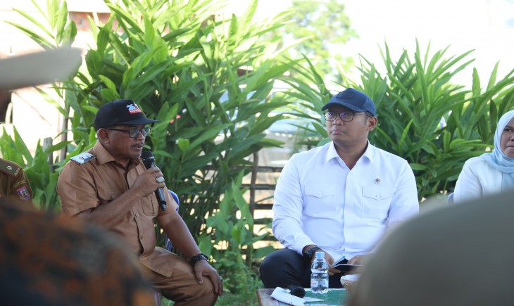 Wamentan Sudaryono usai meninjau panen raya di Kabupaten Ogan Ilir, Sumatera Selatan, Senin (13/1/2025). (Foto: Dok. Kementan)