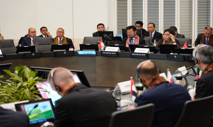 Foto : Mentan ajak seluruh anggota negara G20 untuk membangun kolaborasi aktif dalam mengantisipasi krisis pangan global.