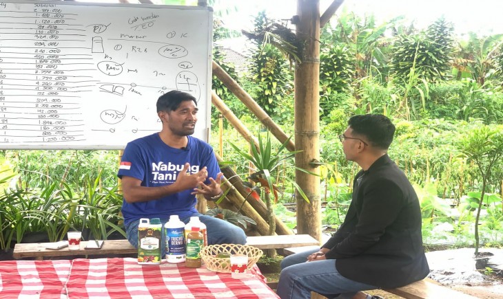 Foto : Agung Wedha, Pendiri Petani Muda Keren (PMK) Asal Denpasar, Bali .