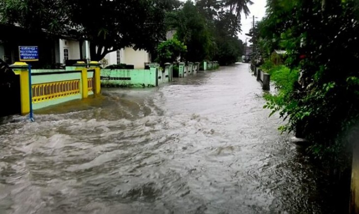 Bencana banjir di Desa Panggunghaejo. (Foto : dok. Desa Panggungharjo, Bantul)