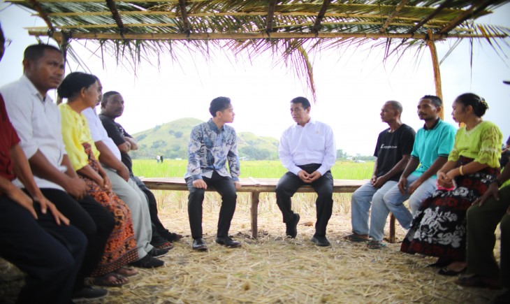 Mentan Amran Dampingi Wapres Gibran ke NTT, Tegaskan Komitmen Terus Dorong Kemajuan Pertanian. (Foto: dok. Kementan)