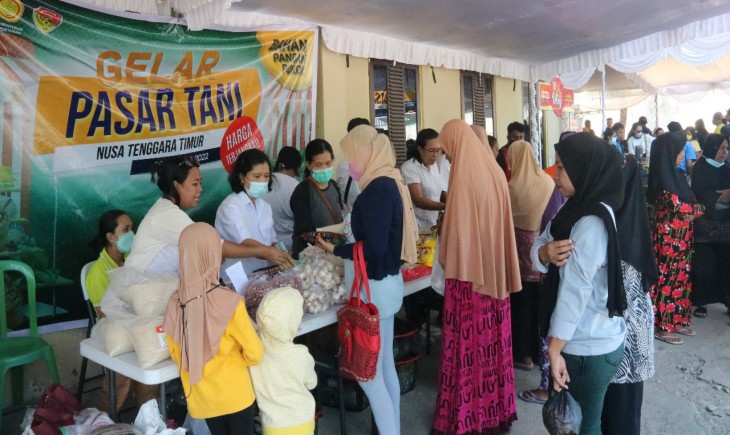 Foto : Pasar Tani Kementan di NTT.
