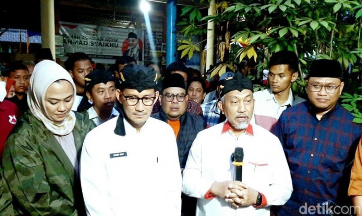Menparekraf RI Sandiaga Uno memberikan keterangan (Foto : Detikcom)