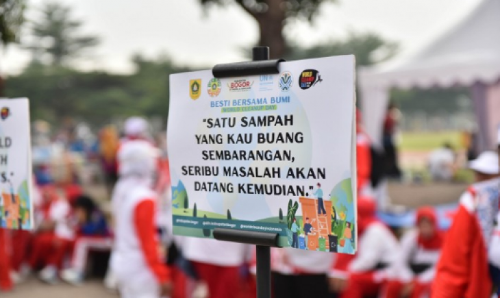 Foto: Rudy Susmanto Canangkan Aksi Bersih Serentak Di Kabupaten Bogor Menuju Indonesia Bersih 2029