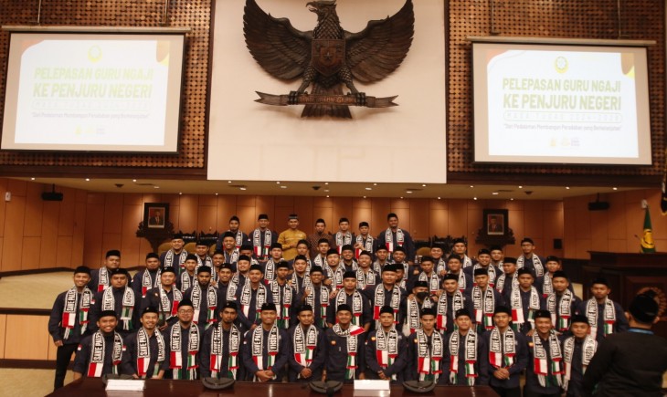 Dewan Dakwah Islamiyah Indonesia (DDII) secara resmi melepas 137 guru ngaji atau dai untuk diberangkatkan ke berbagai pelosok negeri. (Foto: Dok. DDII)