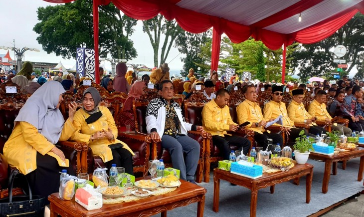 Foto : Dirjen PKH Nasrullah saat menghadiri acara puncak peringatan Hari Ayam dan Telur Nasional (HATN) ke-12 dan Hari Telur Sedunia (World Egg Day), di Bukittinggi.