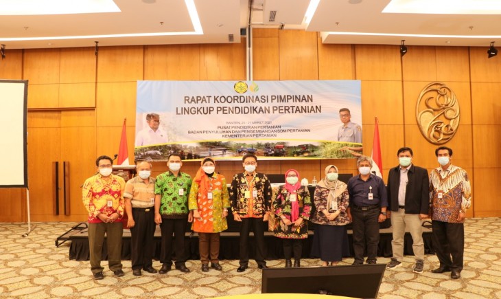Foto : Acara Rapat Koordinasi Pimpinan Lingkup Pendidikan Pertanian yang dilaksanakan di Serpong.