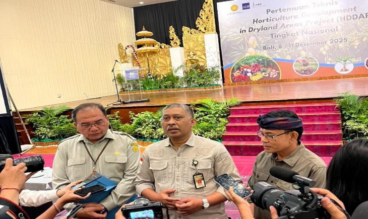 Foto: Pertemuan Teknis Nasional Proyek Pengembangan Hortikultura di Lahan Kering yang berlangsung pada 8–11 December 2025 di Bali.