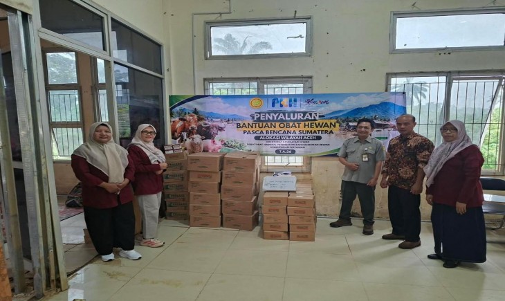 Direktorat Jenderal Peternakan dan Kesehatan Hewan mengalokasikan bantuan obat hewan untuk tiga provinsi di Sumatera, yakni Aceh, Sumatera Utara, dan Sumatera Barat. (Foto: Kementan)
