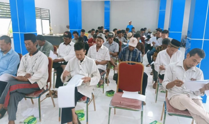 Para nelayan di Kabupaten Tangerang sedang mengikuti bimtek (Humas Tangerang)